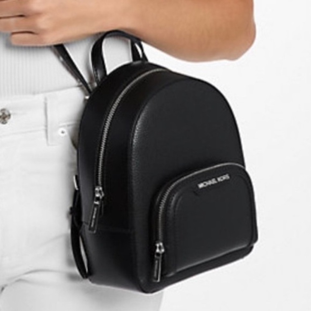Michael Kors Jaycee Extra-Small Pebbled Leather Convertible Backpack Crossbody